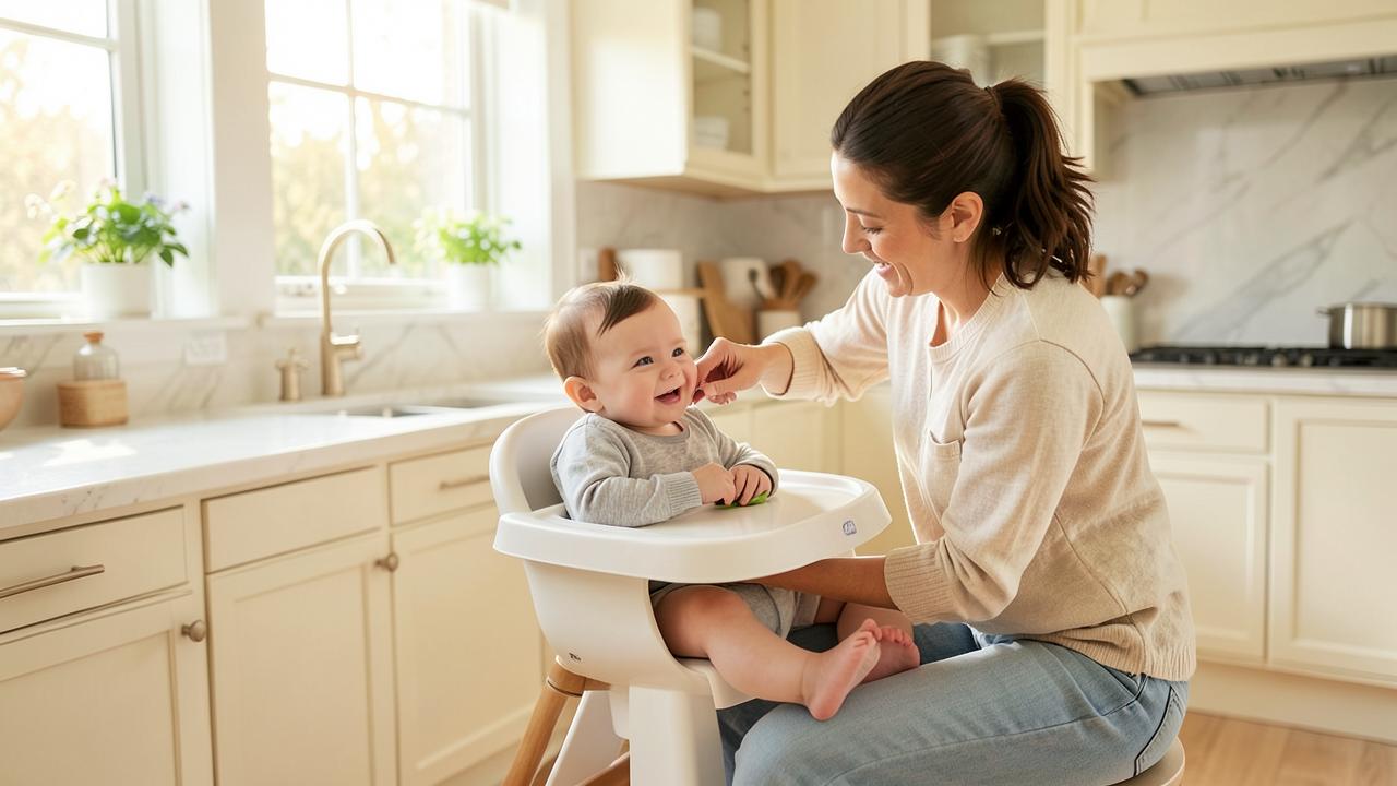 Momento della pappa in casa