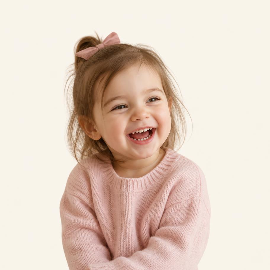 Una bambina sorride